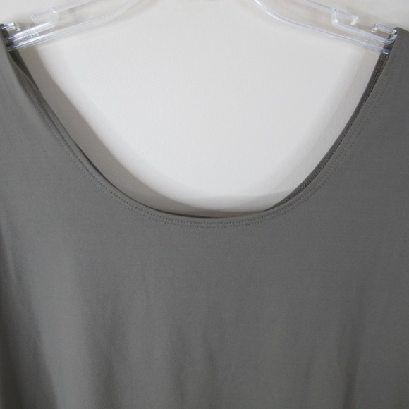 Chico's Olive Green Nylon Sleeveless Tank Top Women's Size 3 Summer Stretch‎ - Picture 2 of 5